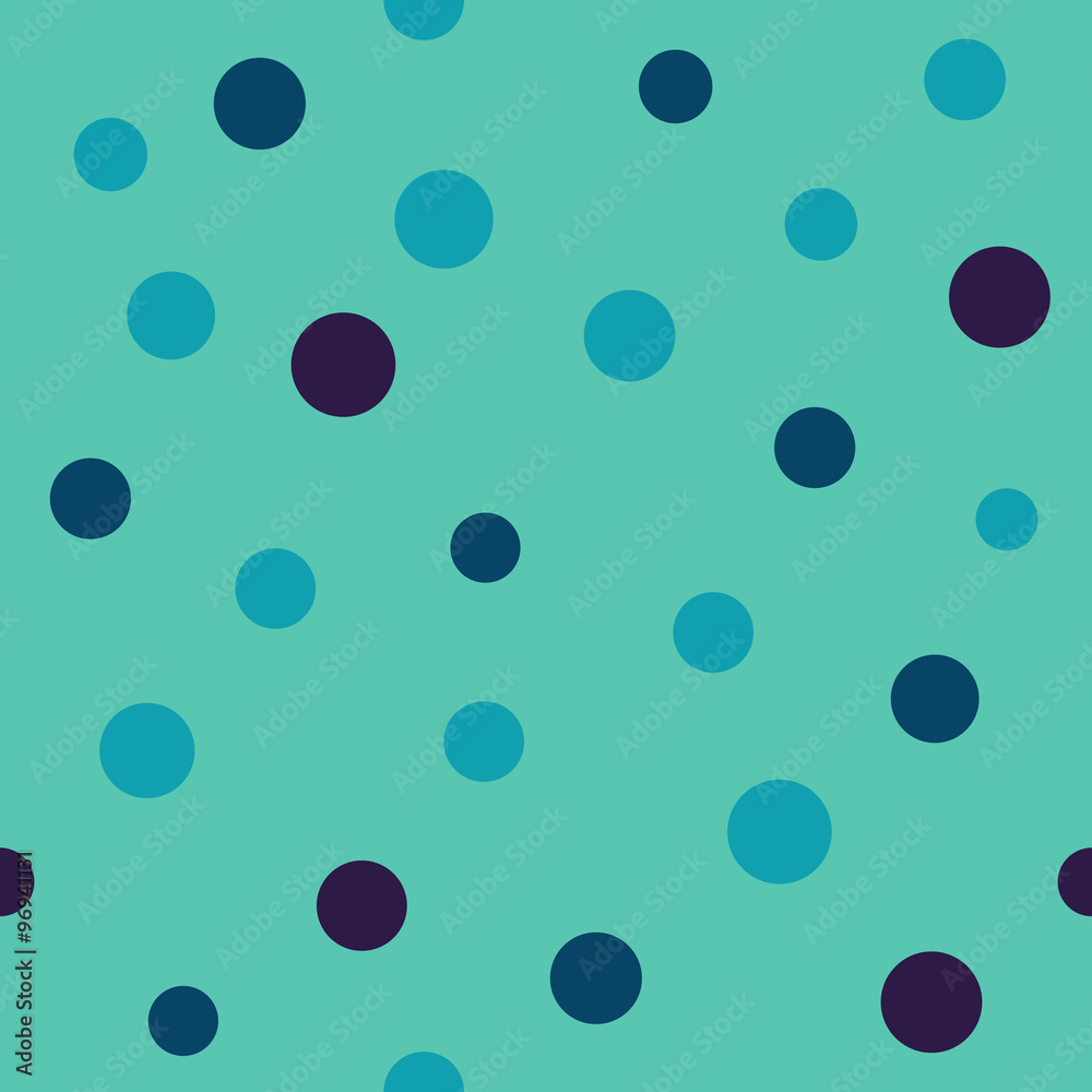 Pop art polka dot seamless background