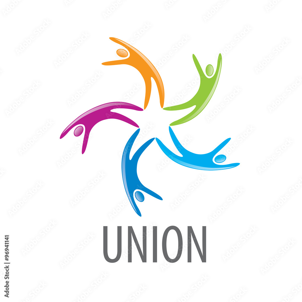 Obraz premium logo union people