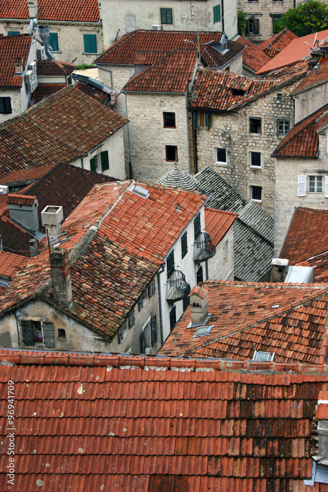 Red tile in Kotor