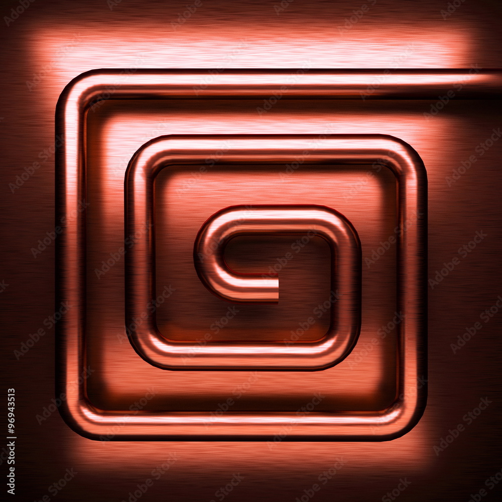 red brushed metal background