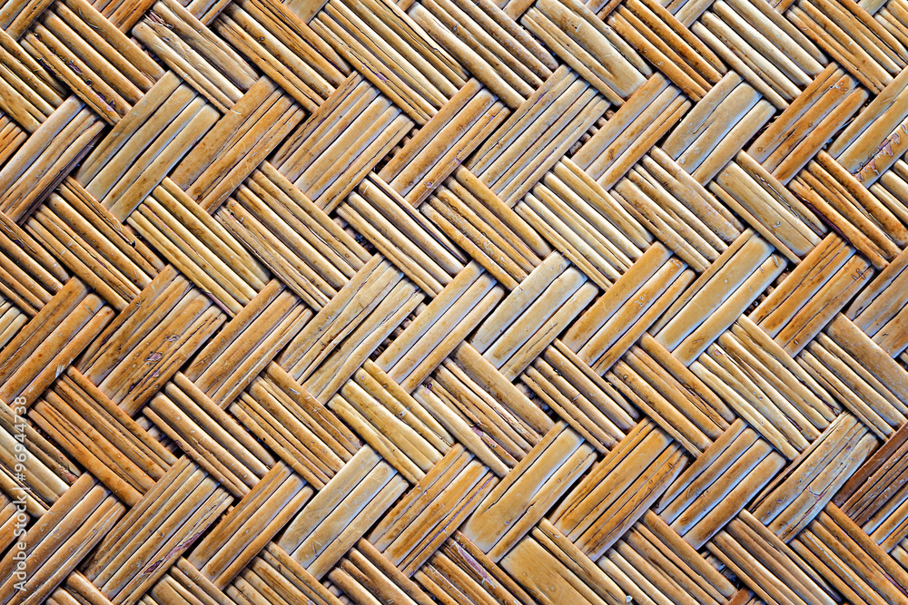 Old bamboo weave mat texture and background Old bamboo weave mat texture and background