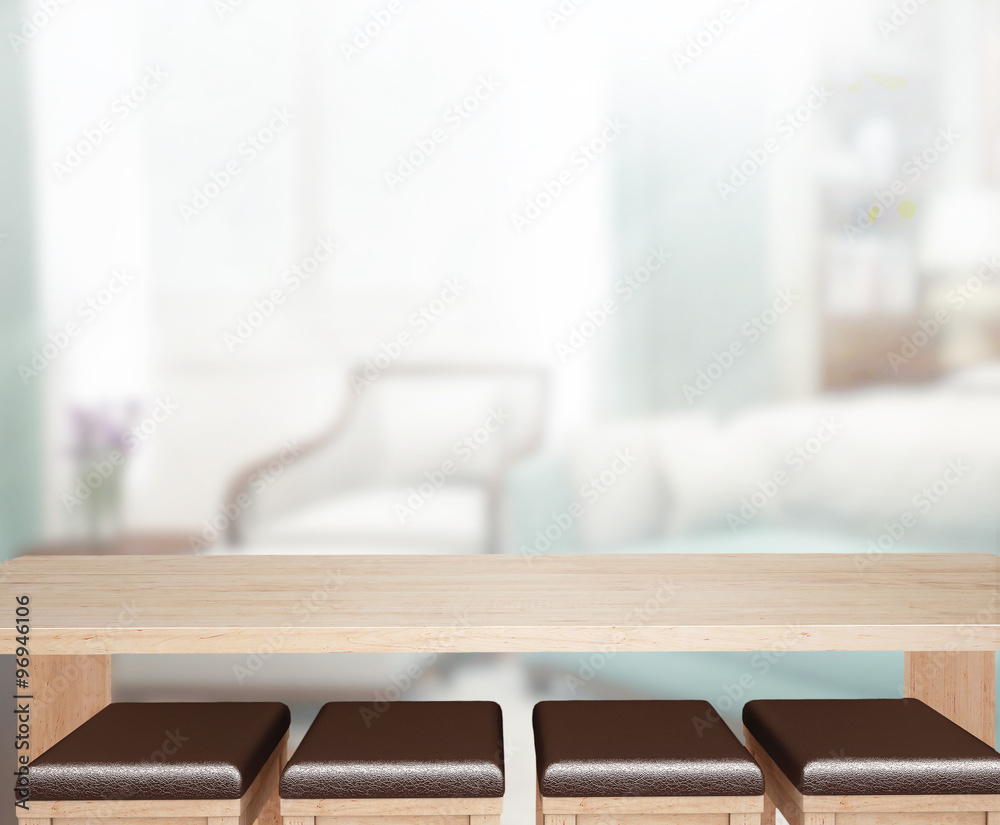 Table Top And Blur Background In Bedroom Table Top And Blur Background In Bedroom