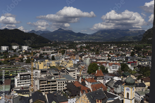 A over view over the city of Asben in Austria