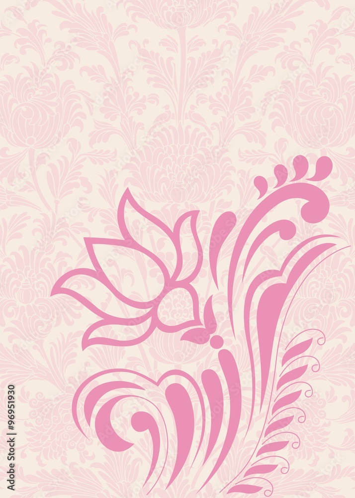water lily, wedding card design, India water lily, wedding card design, India