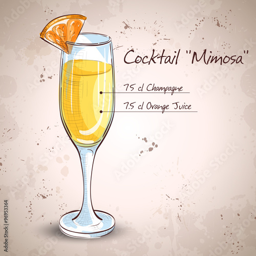 Cocktail alcohol Mimosa