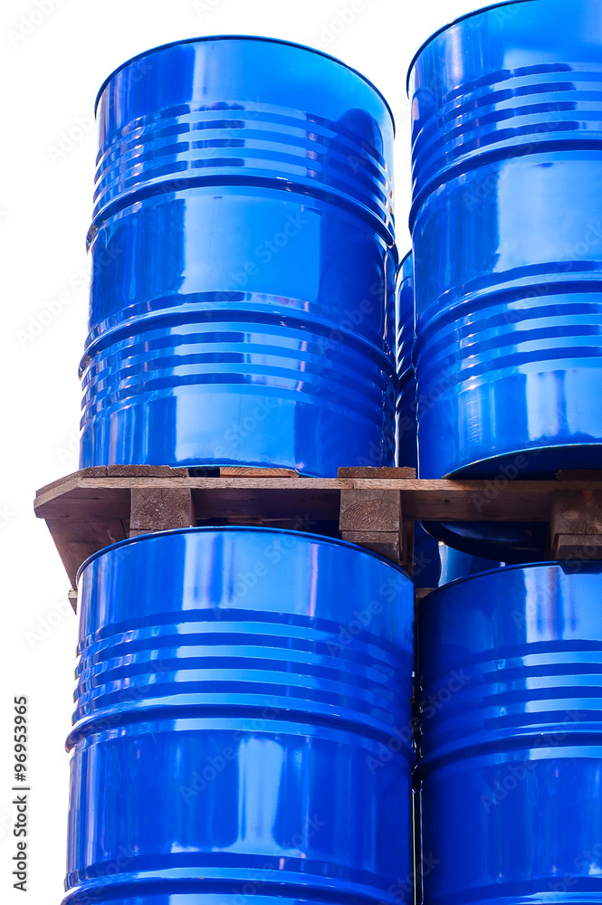 Chemical tanks stored at the storage of waste. Chemical tanks stored at the storage of waste.