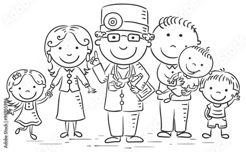 Cartoon Family Doctor