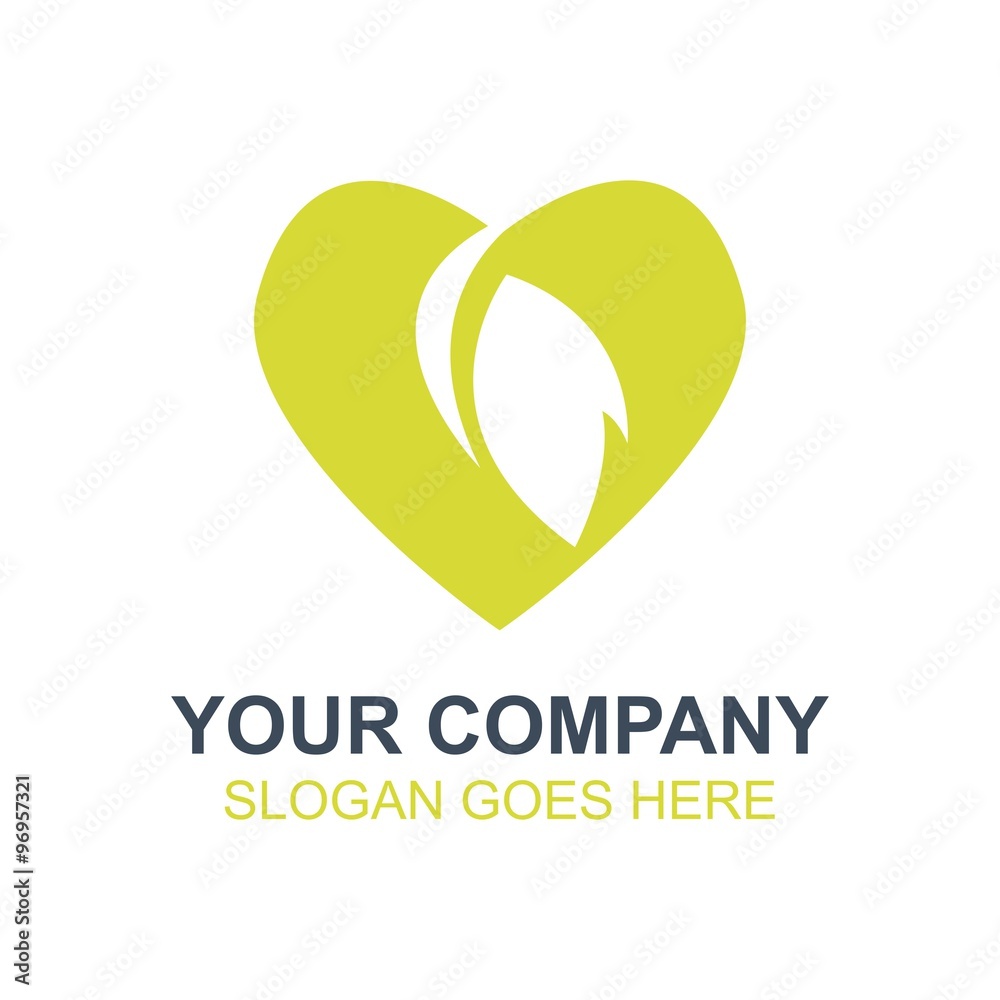 Organic Plant Green Leaf Icon Vector Logo Organic Plant Green Leaf Icon Vector Logo