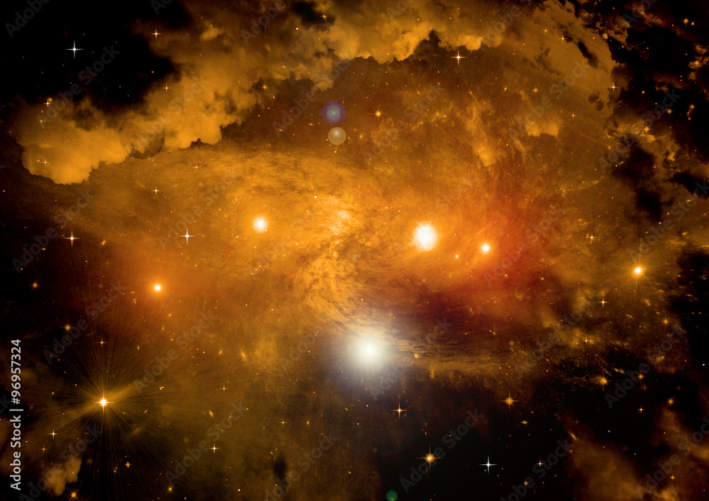 galaxy in a free space