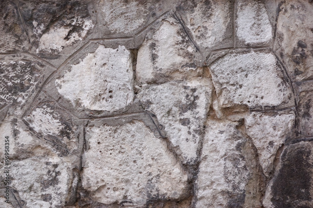 Old Limestone Wall Fragment Background Old Limestone Wall Fragment Background