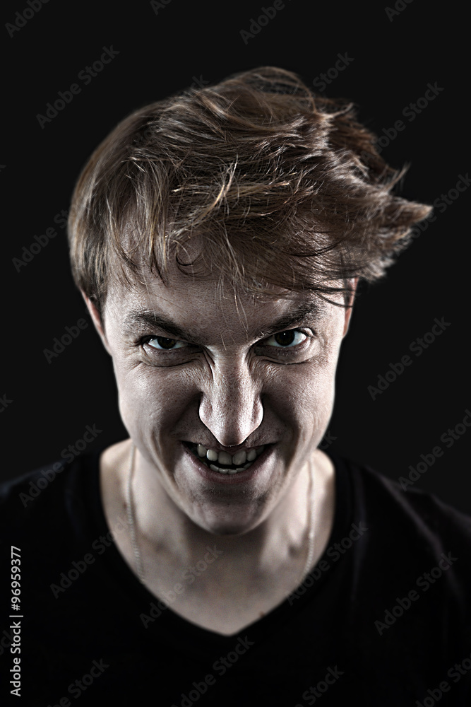 angry man portrait