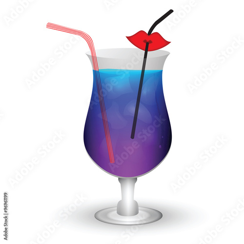 Background with cocktail