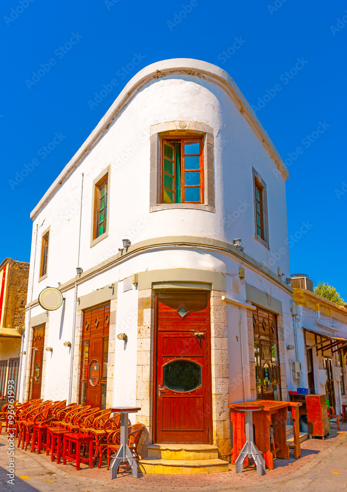 old beautiful historic building located at the center of Kos town at Kos island in Greece