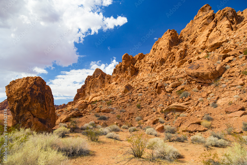 Red Rock Landscape, Valley of Fire State Park, Nevada, USA