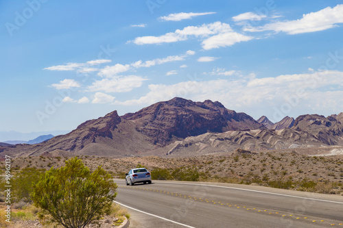 Highway in Valley of Fire State Park, South Nevada, USA