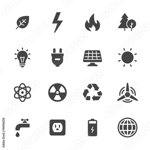 Energy and Ecology Icons