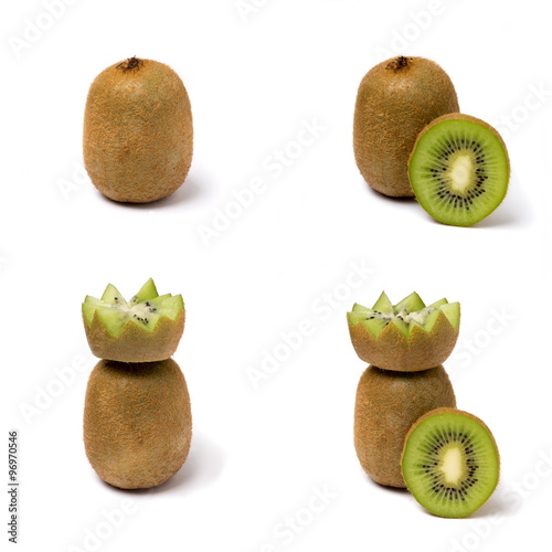 Kiwi on a white background