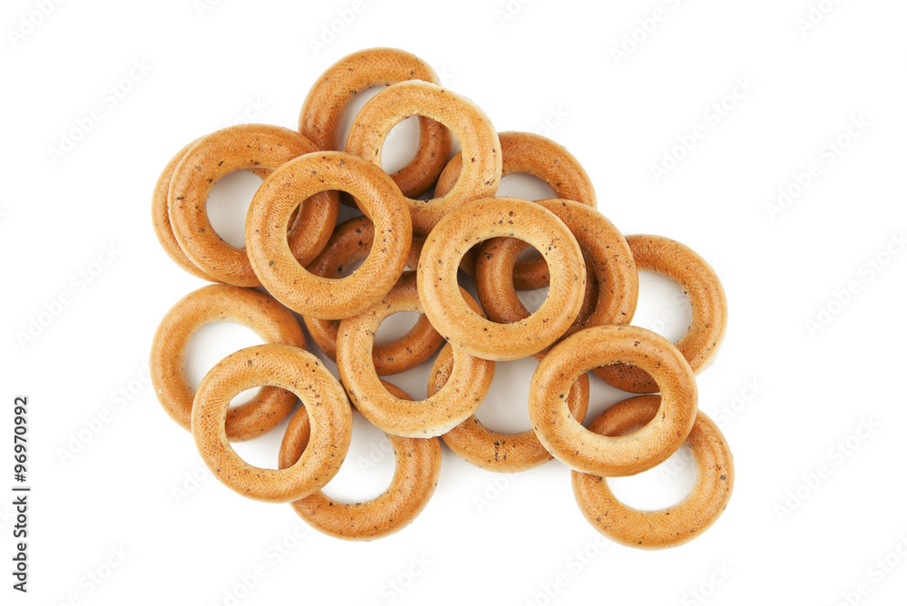 bagel on white bagel on white