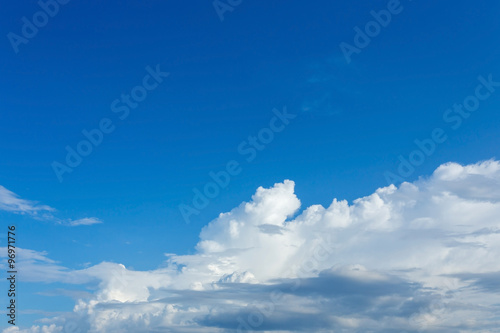 cloud on clear blue sky