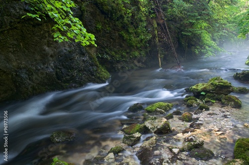 Creek Velka Biela voda in the Slovensky raj National Park, northern Slovakia. photo