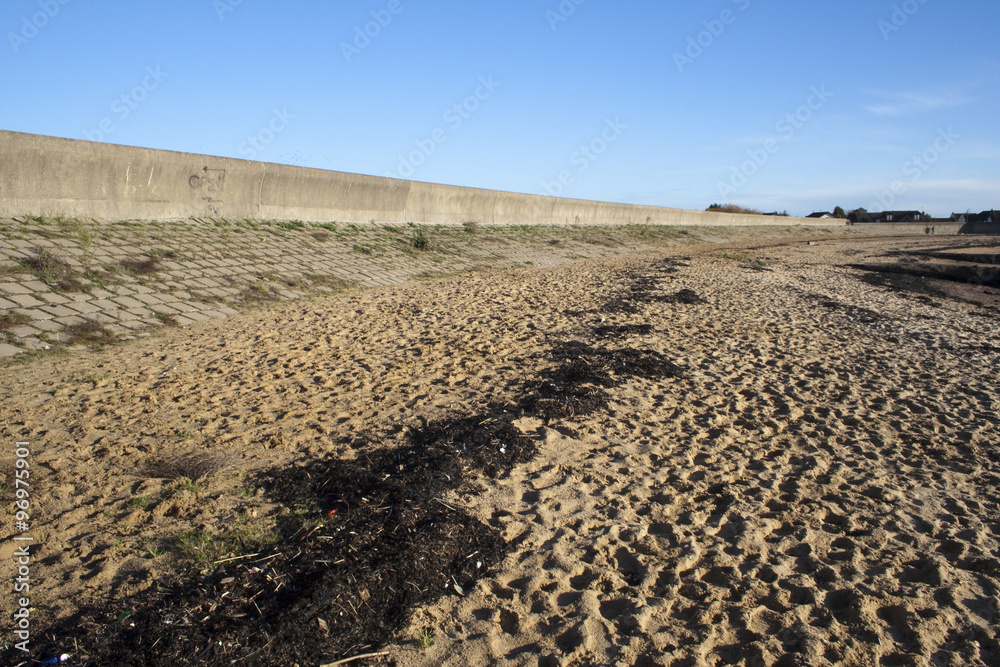 Beach at Thorney Bay, Canvey Island, Essex, England