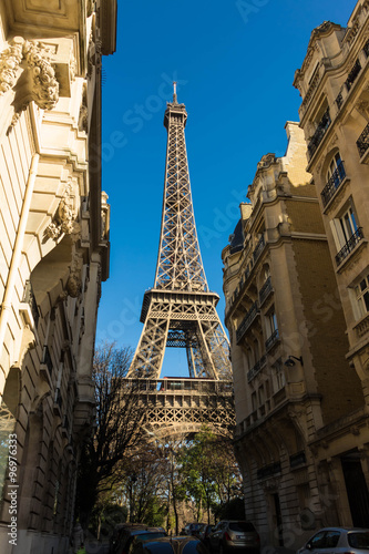 Fototapeta Naklejka Na Ścianę i Meble -  The Eiffel tower.