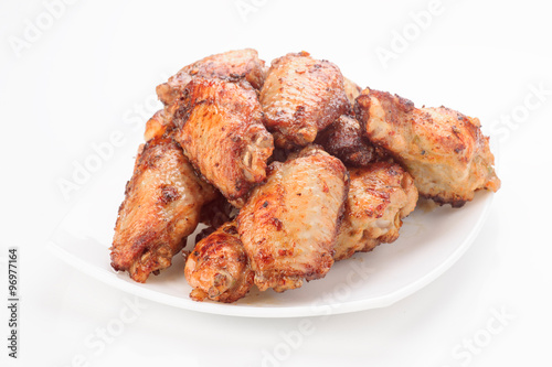 fried chicken wings on plate