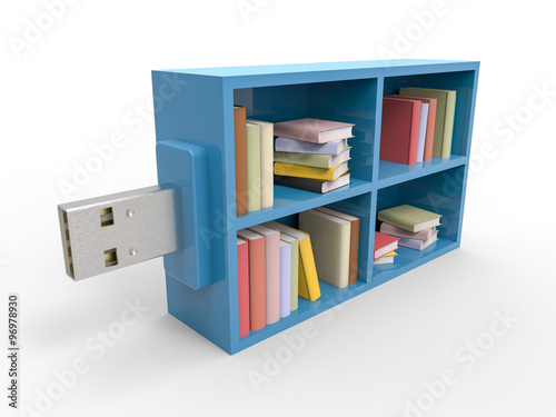 USB Bookshelf Flash Drive