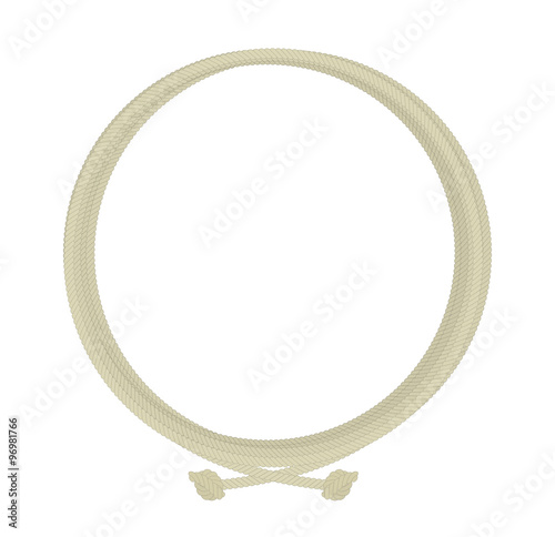Round rope node frame. Color