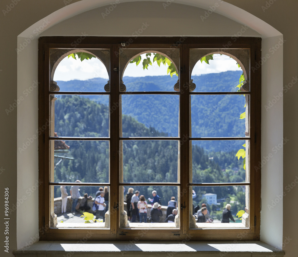 View from the window of Bled Castle View from the window of Bled Castle