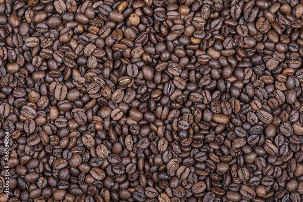 Coffee roasted background closeup Coffee roasted background closeup