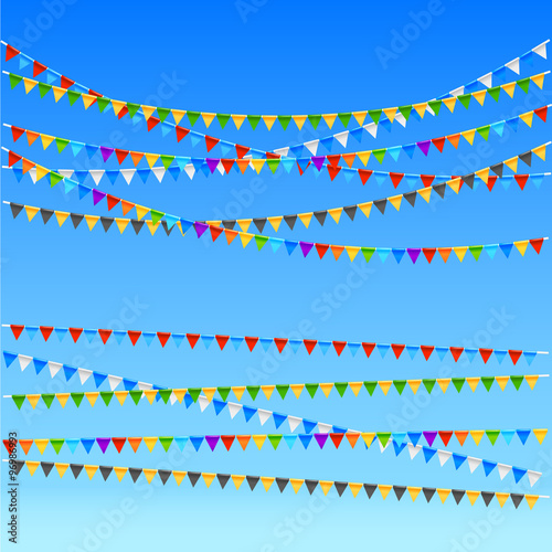 Festive flags background