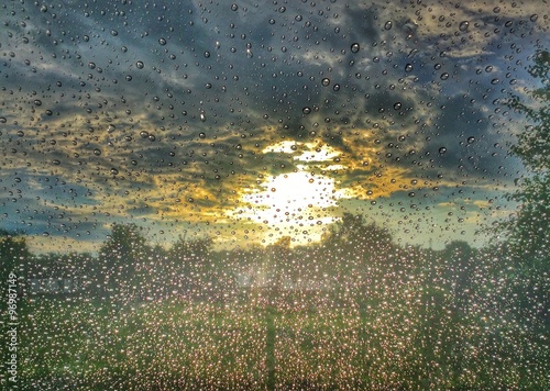 Quadro em tela sunrise after rain