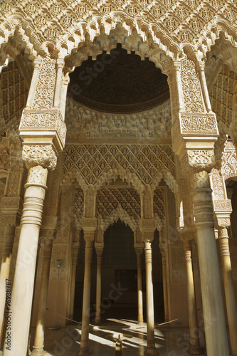Alhambra, Granada, Löwenhof , Detail