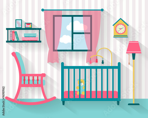 Baby room with furniture