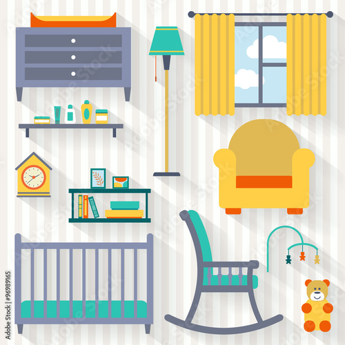 Baby room with furniture