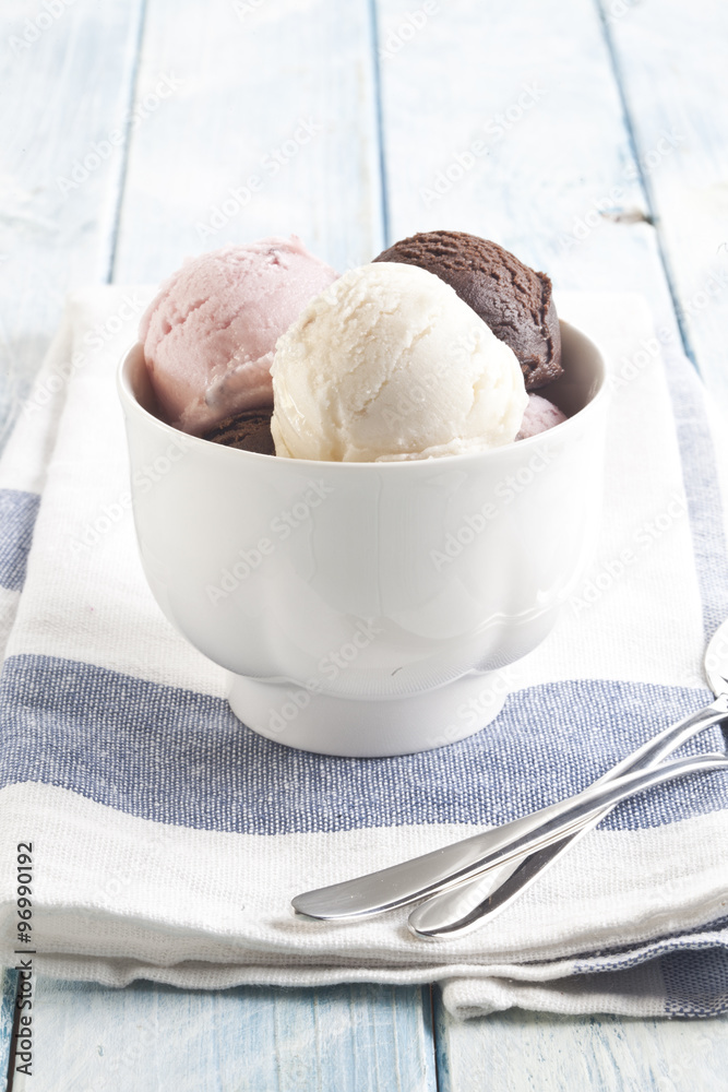 Ice cream bowl. Ice cream bowl.