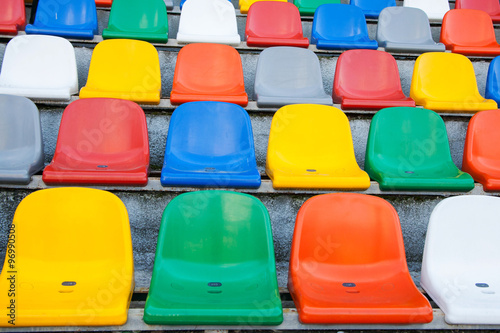 empty seats at a sports stadium
