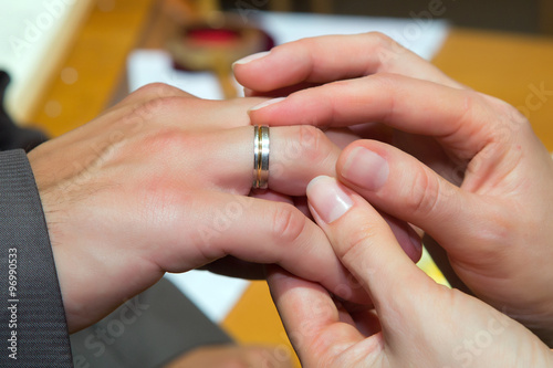 Hochzeit, Ring, , Hand, Braut, Bräutigam, Trauung