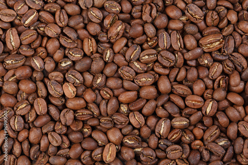 Texture of Ethiopia Sidamo (gourmet coffee).