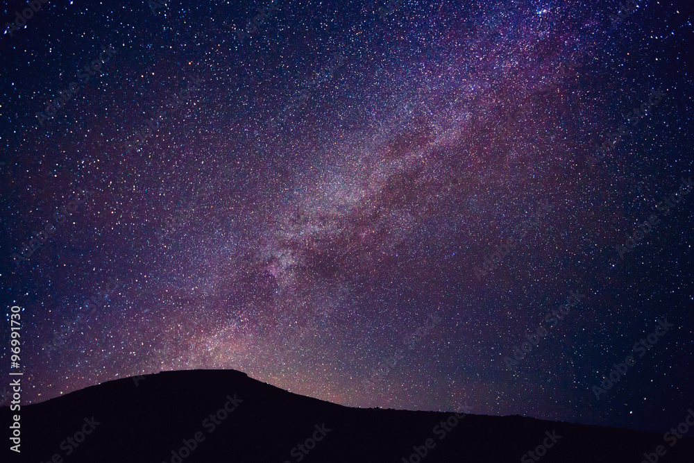 Fototapeta premium Night Sky with Stars and Galaxy