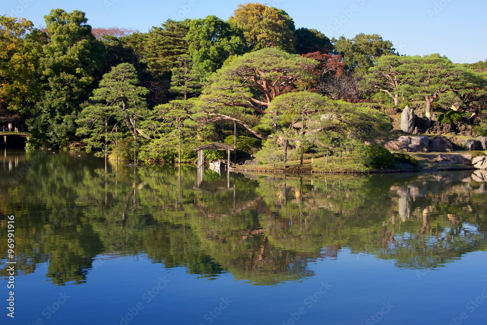 Rikugien Garden, ,Tokyo, Japan - Tokyo's most beautiful Japanese landscape garden Rikugien Garden, ,Tokyo, Japan - Tokyo's most beautiful Japanese landscape garden