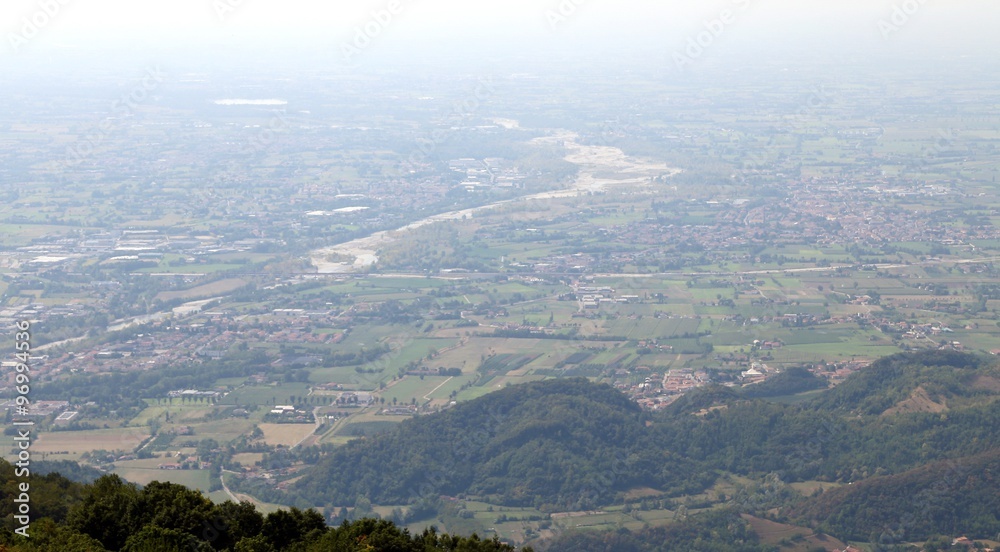 Panorama of the city of Bassano del Grappa