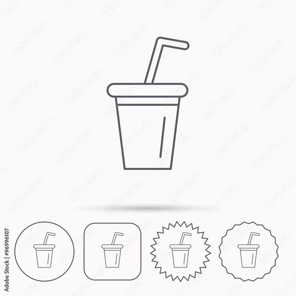 Soft drink icon. Soda sign. Soft drink icon. Soda sign.