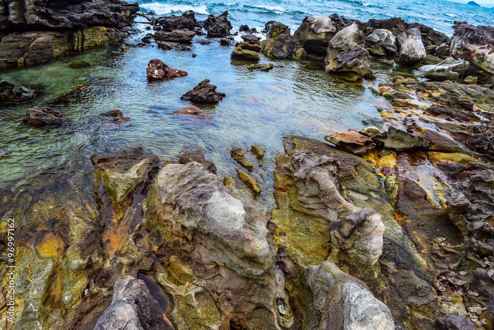 Obraz premium Beach at sunset at Phu Quoc island in Vietnam
