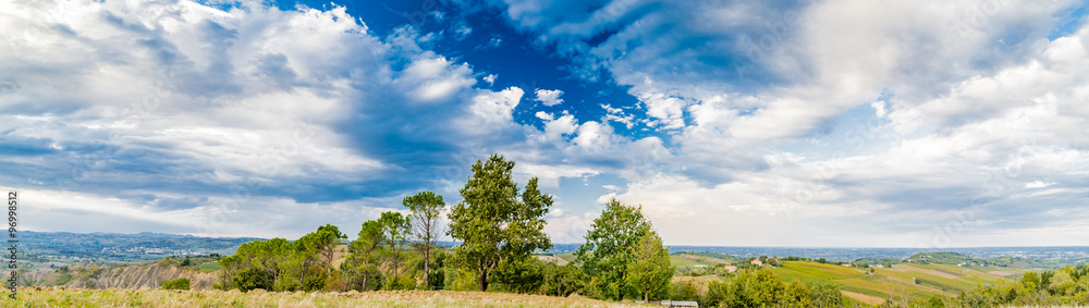 Green rolling hills