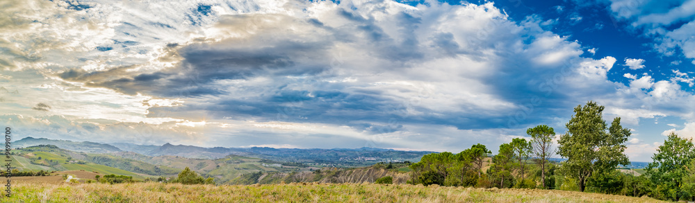 Green rolling hills Green rolling hills