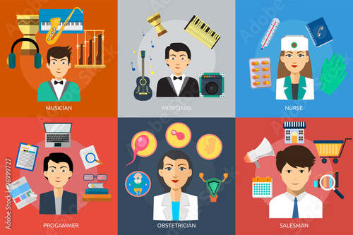 Human Profession Concept