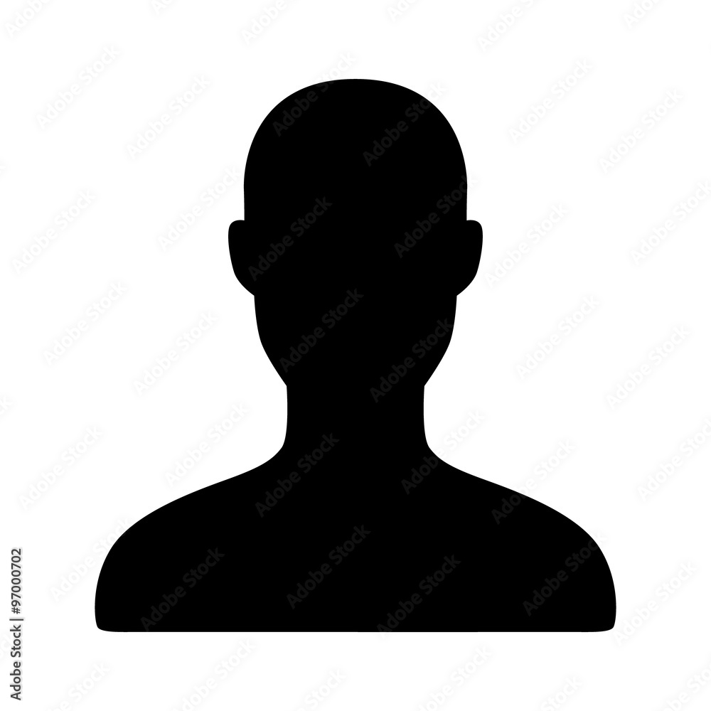 Male user account flat icon for apps and websites Male user account flat icon for apps and websites