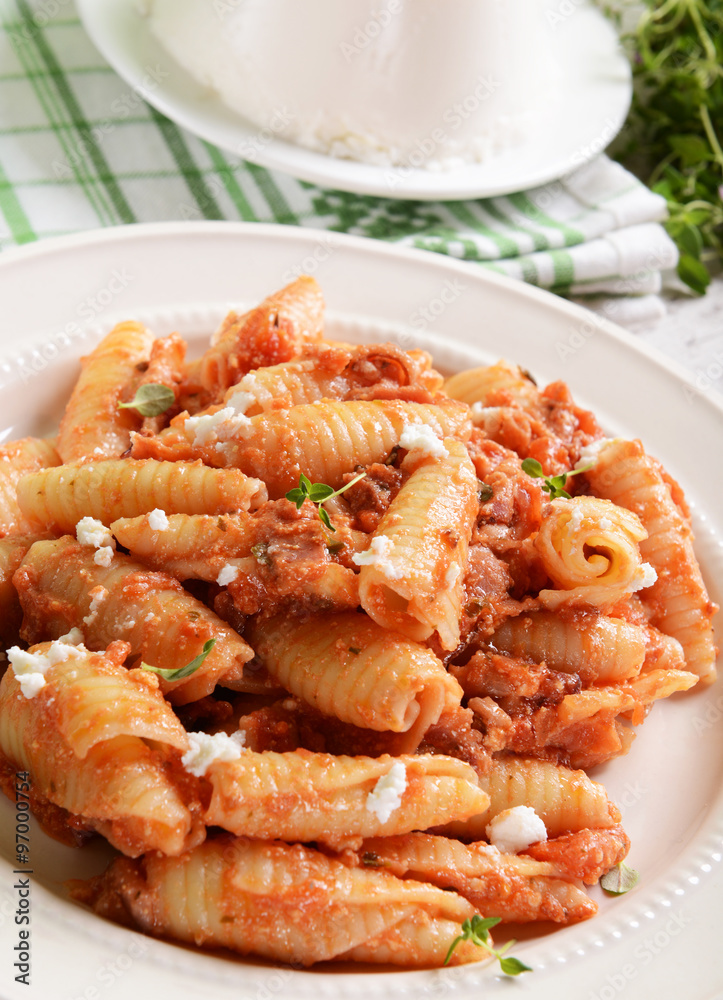 Pasta with ricotta Pasta with ricotta